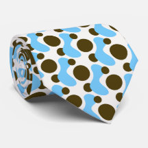 Handgezeichnete Abstrakte Bio Formen Necktie