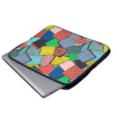 Handgezeichnete Abstrakte Blöcke Textur Laptopschutzhülle (Vorne Knopf)
