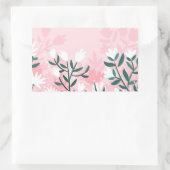 Handgezeichnete Abstrakte Blume Rechteckiger Aufkleber (Tasche)