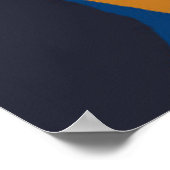Handgezeichnete abstrakte Farbmuster. Creative Coo Poster (Ecke)