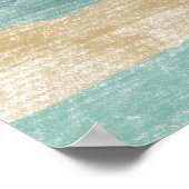 Handgezeichnete Abstrakte Landschaft Poster (Ecke)