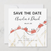 Handgezeichnete Abstrakte Rollercoaster Save the D (Vorderseite)