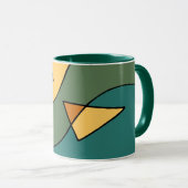 Handgezeichnete abstrakte Vintage Tottasche Tasse (VorderseiteRechts)