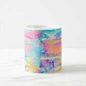 Handgezeichnete Acrylmalerei. Abstrakte Kunst Kaffeetasse (Mittel)