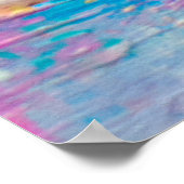 Handgezeichnete Acrylmalerei. Abstrakte Kunst Poster (Ecke)