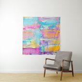 Handgezeichnete Acrylmalerei. Abstrakte Kunst Wandteppich (Beispiel)