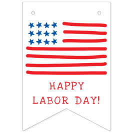 Handgezeichnete amerikanische Flagge & Sterne - Ar