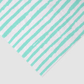 Handgezeichnete Aqua Stripes Seidenpapier (Ausschnitt)