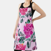 Handgezeichnete Aquarellfarben opulente Rose. Naht Schürze (InSitu)