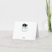 Handgezeichnete ARMADILLO - Erhaltung - wild leben Dankeskarte (Rückseite)