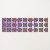 Handgezeichnete Art Dragonfly Mandala Lila farbig Yogamatte (Rückseite (Horizontal))