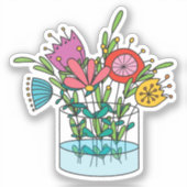 Handgezeichnete Artwork kundenspezifisch geschnitt Aufkleber (Vorderseite)