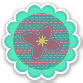 Handgezeichnete Artwork kundenspezifisch geschnitt Aufkleber