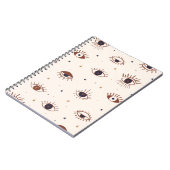 Handgezeichnete Augen Mystisches Nahtloses Muster. Notizblock (Linke Seite)