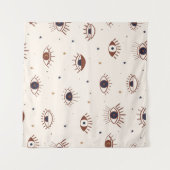 Handgezeichnete Augen Mystisches Nahtloses Muster. Wandteppich (Vorderseite (Horizontal))