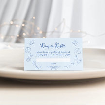 Handgezeichnete Babyparty, Bow Boy Windel-Raffle