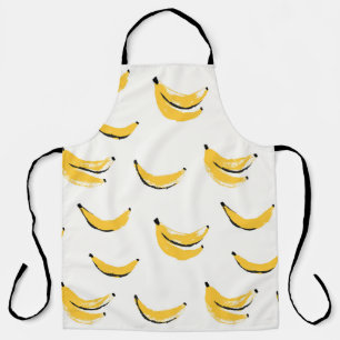 Handgezeichnete Bananen, stilvolles nahtloses Must Schürze