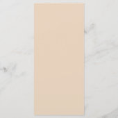 Handgezeichnete Beige Palm Tree Boho Beach Wedding Menükarte (Rückseite)