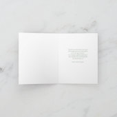 Handgezeichnete Beileid Gedenkveranstaltung Vielen Dankeskarte (Innenseite)