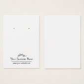 Handgezeichnete, benutzerdefinierte Ohrkarte (Vorne & Hinten)