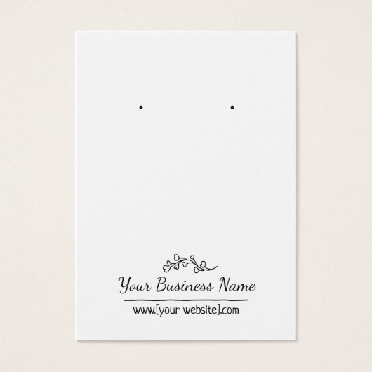 Handgezeichnete, benutzerdefinierte Ohrkarte (Vorderseite)