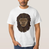 Handgezeichnete Bigfoot Sasquatch Sumpfape T-Shirt (Vorderseite)