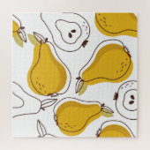 Handgezeichnete Birnen Dekorative Tapeten Puzzle (Horizontal)