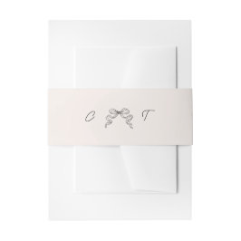 Handgezeichnete Blasebalgband Einladungsbanderole