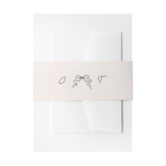 Handgezeichnete Blasebalgband Einladungsbanderole (Vorderseite Beispiel)