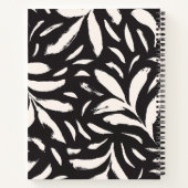 Handgezeichnete Blätter zurück Nahtloses einfaches Notizblock (Rückseite)