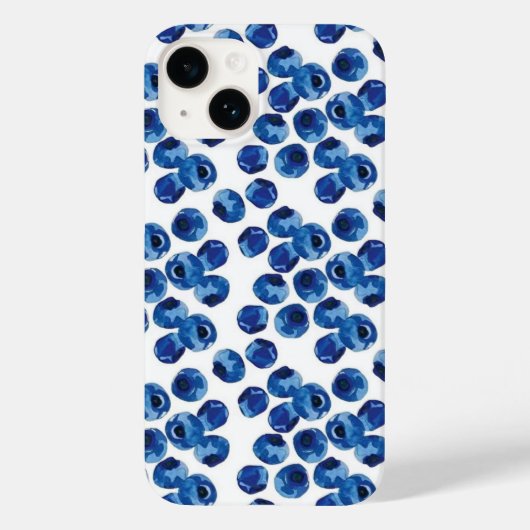 Handgezeichnete Blaubeeren-Frucht-Hülle Case-Mate iPhone Hülle (Rückseite)