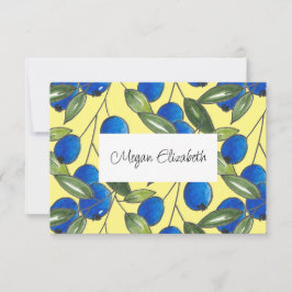 Handgezeichnete Blaubeeren-Muster