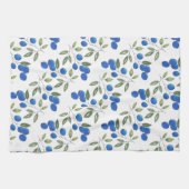 Handgezeichnete Blaubeeren-Muster Geschirrtuch (Horizontal)