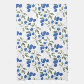 Handgezeichnete Blaubeeren-Muster Geschirrtuch (Vertikal)