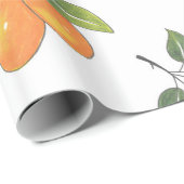 Handgezeichnete Blaubeeren und Kumquats Muster Geschenkpapier (Rolleneckpunkt)