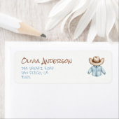 Handgezeichnete blaue Bun in der Oven Baby Boy Dus (Insitu)