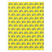 Handgezeichnete blaue Krabbe mit Hammer Mallet Cra Tischdecke (Vorderseite)