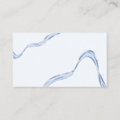 Handgezeichnete Blue Bow Boy Baby Shower Books für Visitenkarte (Rückseite)