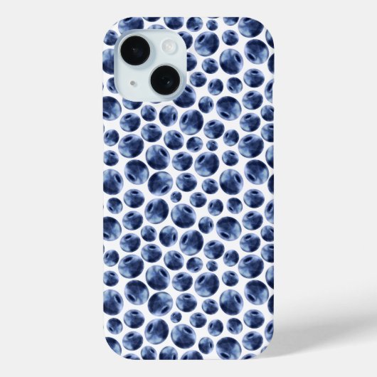 Handgezeichnete Blueberries Fruchtmuster Case-Mate iPhone Hülle (Rückseite)