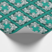 Handgezeichnete Blume auswählen Geschenkpapier (Ecke)