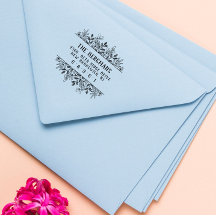 Handgezeichnete Blume Grüne Vintage Schriftart Adr