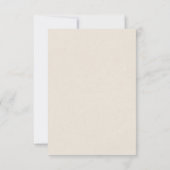 Handgezeichnete Blume Korallenrot drucken Dankesch Einladung (Rückseite)