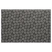 Handgezeichnete Blume Muster 140617 - Schwarz Stoff (Yard (91,4 cm))