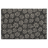 Handgezeichnete Blume Muster 140617 - Schwarz Stoff (Fat Quarter (45,7 x 55,9 cm))