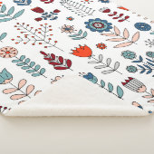 Handgezeichnete Blume nahtlos Sherpadecke (3/4)