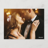 Handgezeichnete Blume | Rustikaler Blumendanke Postkarte (Rückseite)