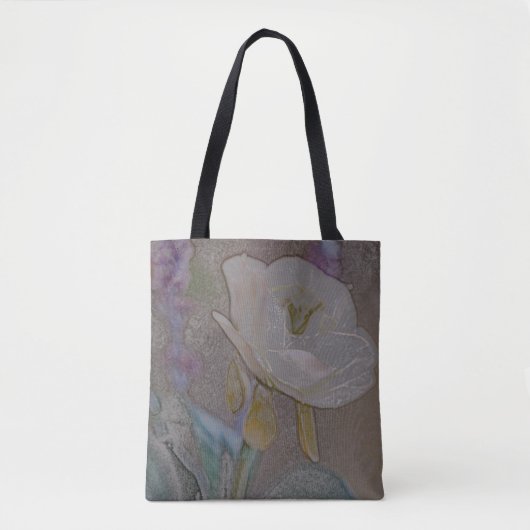 Handgezeichnete Blume Taschentasche - Blume Art Tasche (Vorderseite)