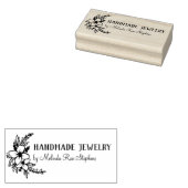 Handgezeichnete Blume und Grünpflanzen handgeferti Gummistempel (Stempel)