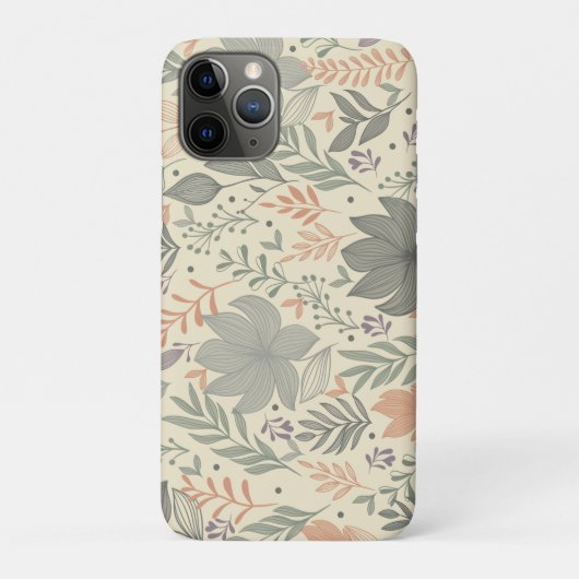 Handgezeichnete Blumen Case-Mate iPhone Hülle (Rückseite)