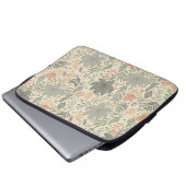 Handgezeichnete Blumen Laptopschutzhülle (Vorne Knopf)